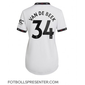 Manchester United Donny van de Beek #34 Borta Matchtröja Dam 2022-23 Kortärmad